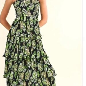 Reset by Jane NWT Floral tiered  Maxi Dress